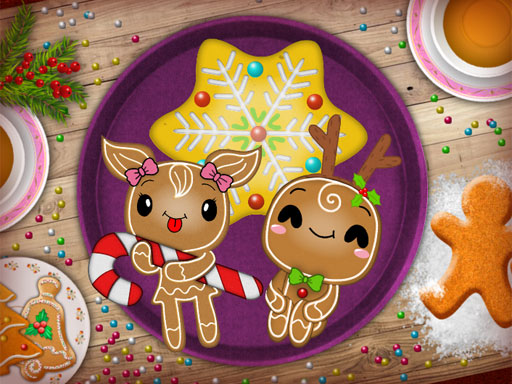 Holiday Gingerbread Coloring Game