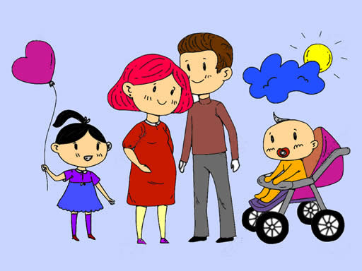 Family Coloring Puzzle Game