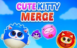 Cute Kitty Merge Puzzle Online Game