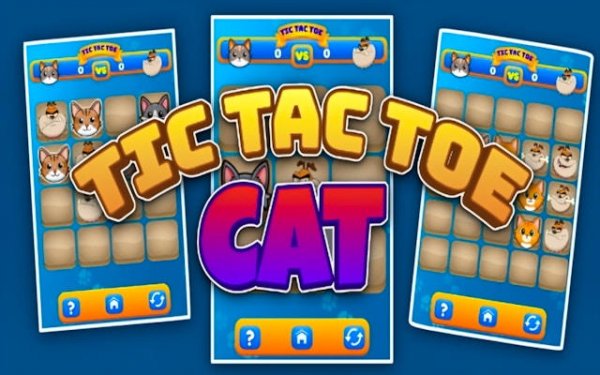Tic Tac Toe Cat - Cute Puzzle Game Online